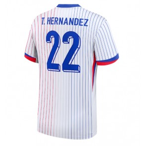Frankrike Theo Hernandez #22 Bortatröja EM 2024 Kortärmad